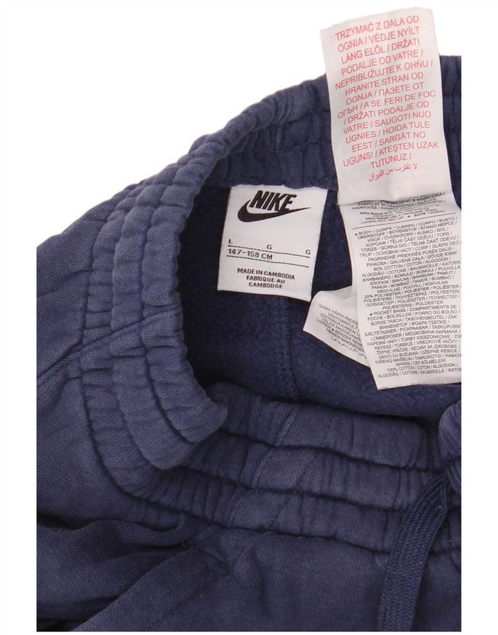 Chłopięce spodnie dresowe NIKE Joggery 12-13 lat, duże, granatowe, bawełniane