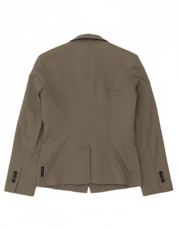 Damska marynarka Armani Jeans zapinana na 2 guziki EU 40, średnia szara bawełna