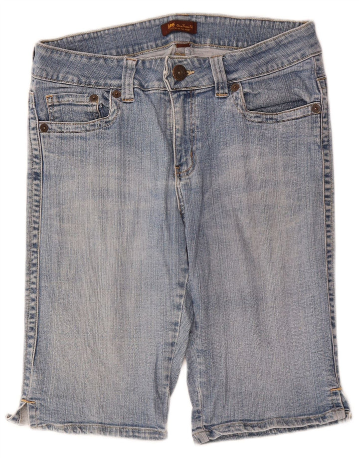 Damskie spodenki jeansowe LEE US 11/12, duże W32, niebieska bawełna