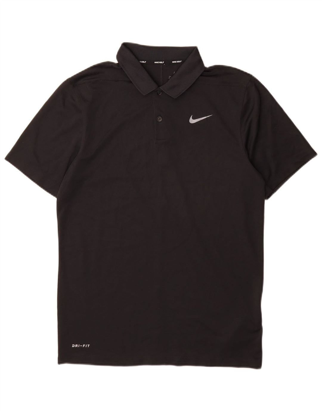 Męska koszulka polo Nike Dri Fit, mała, czarna, poliestrowa