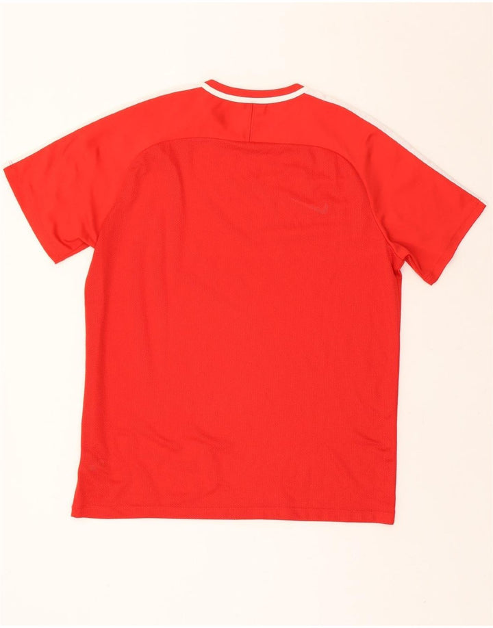 NIKE Mens Dri Fit T-Shirt Top XL Red Colourblock Polyester Vintage Nike and Second-Hand Nike from Messina Hembry 