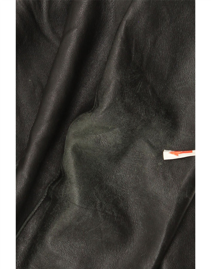 Vintage męska kurtka skórzana UK 44 2XL czarna