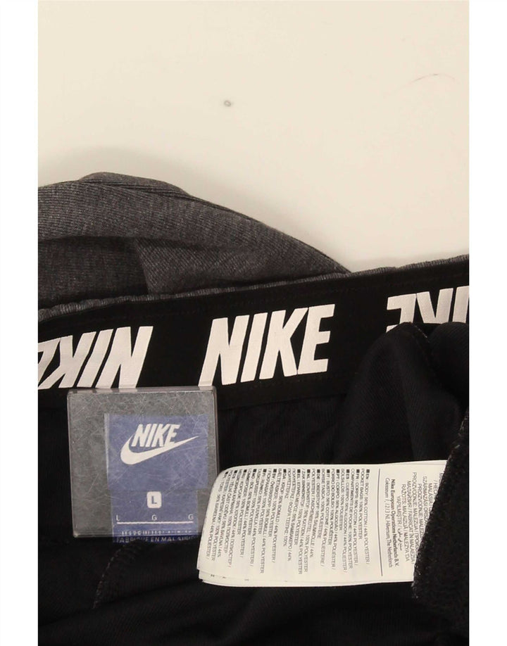 Męskie spodnie dresowe Nike, duże, szare, bawełniane
