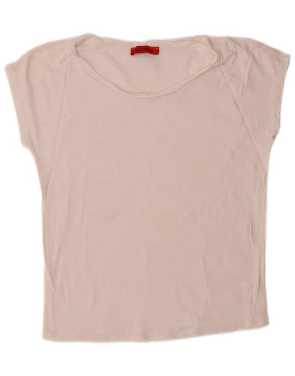 T-shirt damski Max & Co. Top UK 14 Średni biały