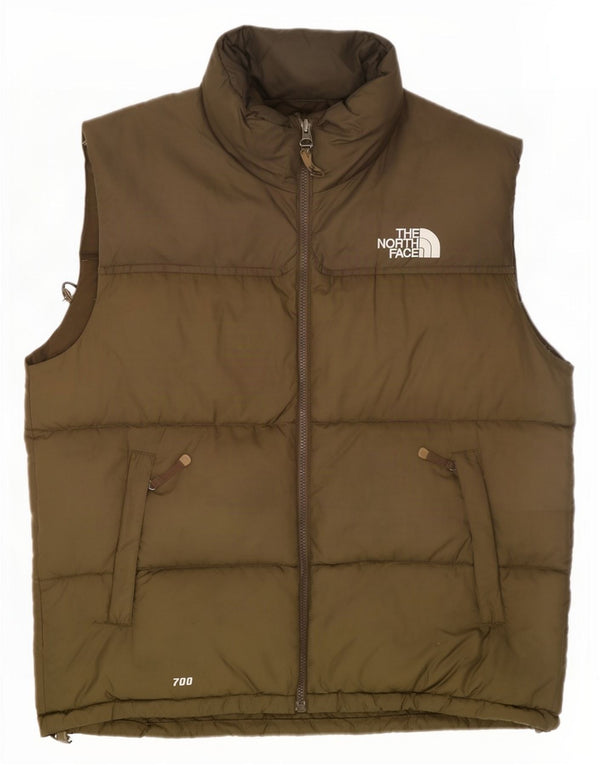 Męska wyściełana kamizelka The North Face UK 42 XL, nylon w kolorze khaki