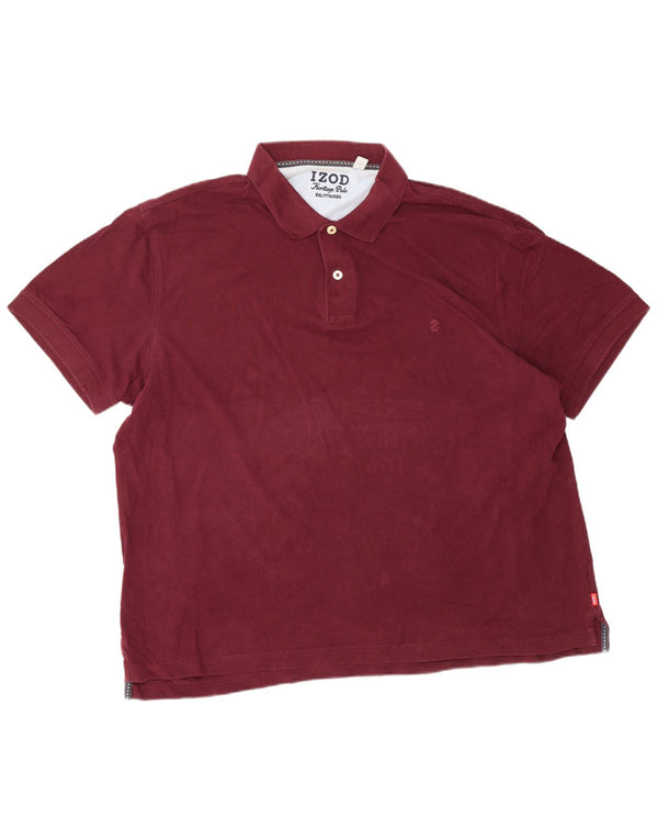 Męska koszulka polo IZOD Herritage Fit 2XL, bordowa