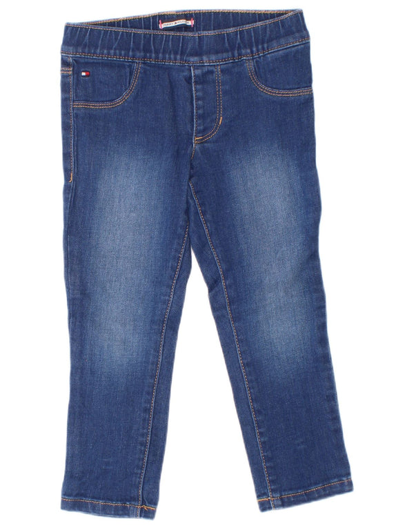 Dziewczęce jeansy Jegging Tommy Hilfiger 2-3 lata W20 L15 Niebieska bawełna