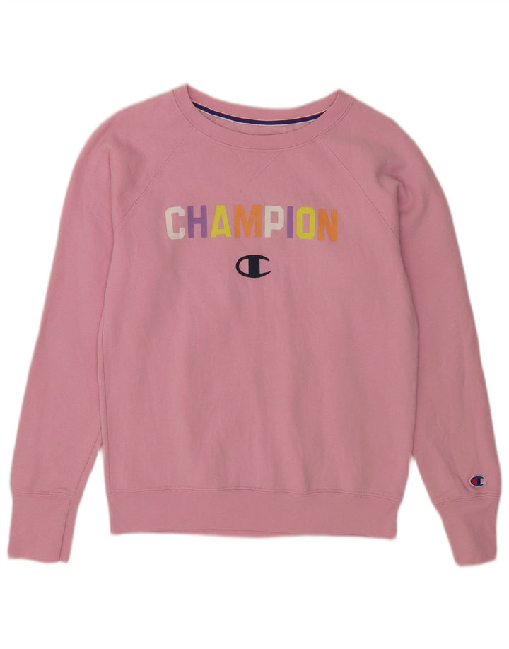 Damska bluza z grafiką Champion UK 10, mały, różowy poliester