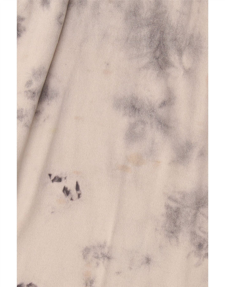 Damska oversize'owa sukienka maxi Zara UK 10 Small, szara, wiskozowa tkanina typu tie-dye
