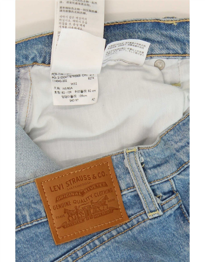 Damskie spodenki jeansowe Levi's Ribcage W32, duże, niebieskie, bawełniane