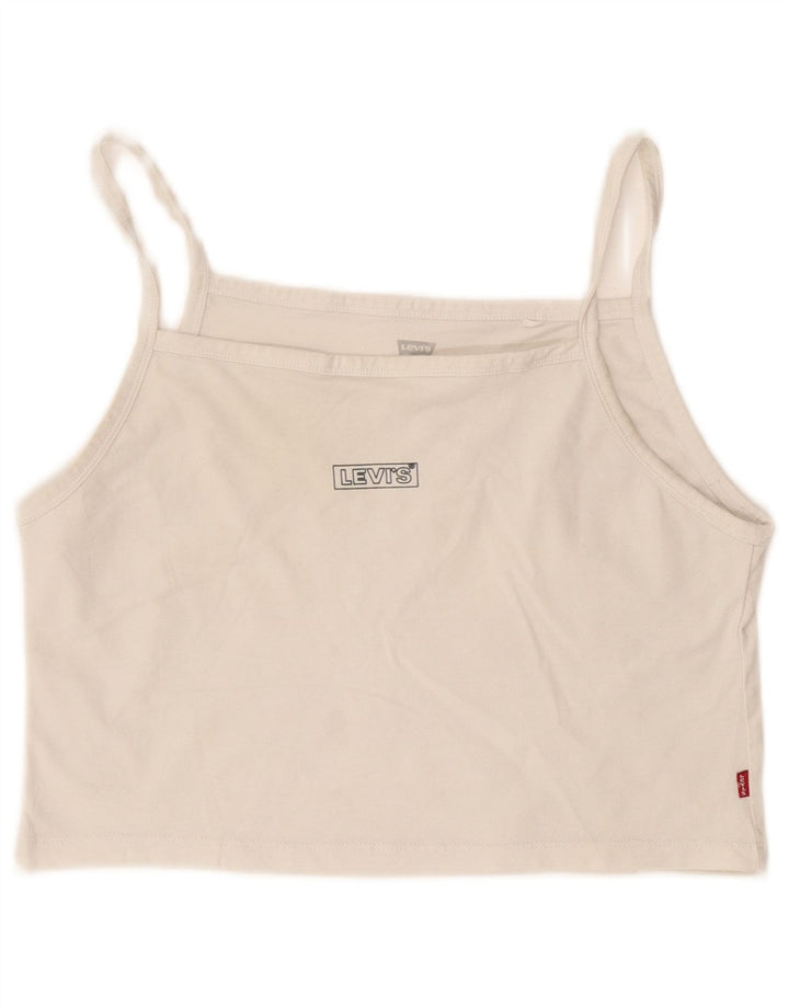 Damski top na ramiączkach Levi's UK 12, średni biały