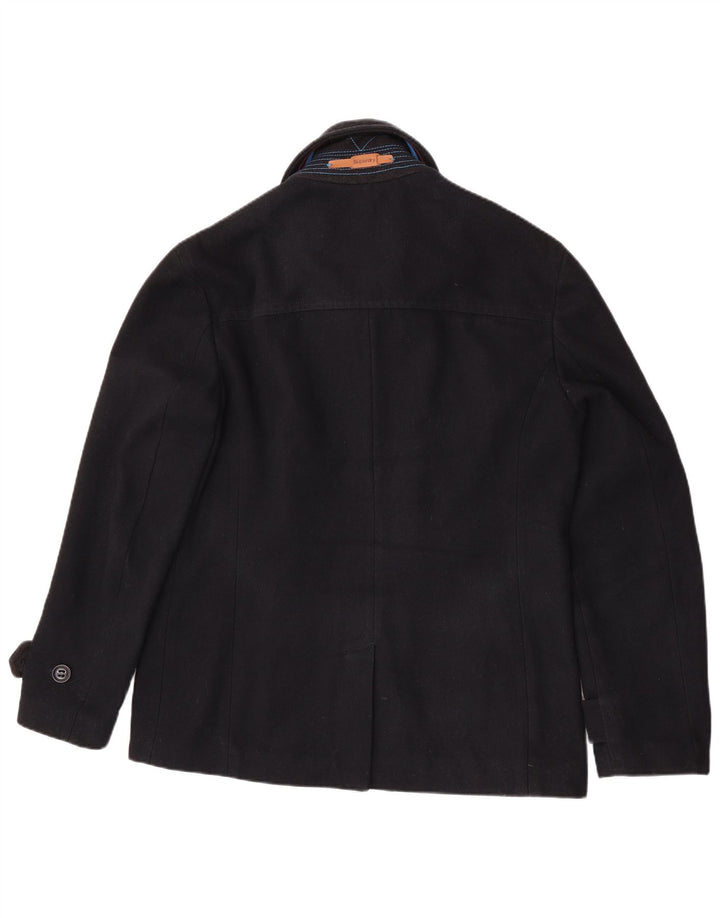 Płaszcz damski Superdry Commodity Pea Coat UK 20 2XL Granatowo-wełniany