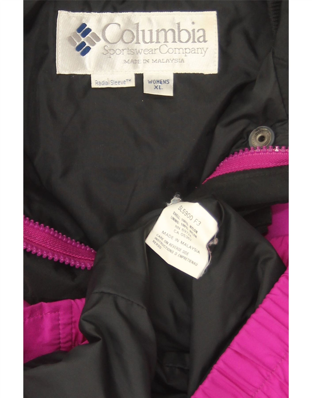 Damska kurtka bomberka oversize Bugaboo Columbia UK 18 XL w kolorze fioletowym
