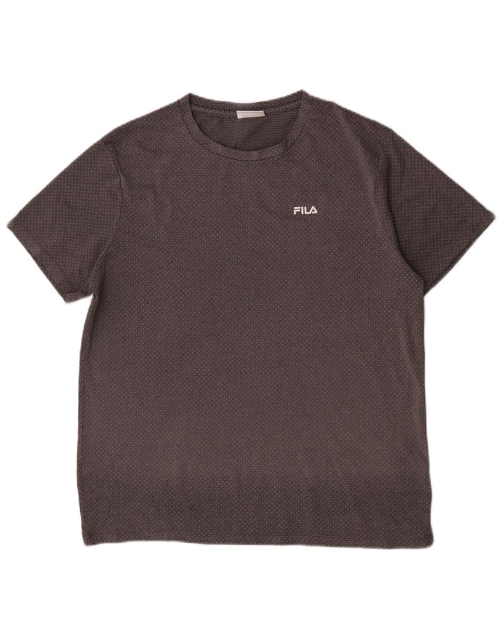T-shirt męski Fila, duży, szary, poliester