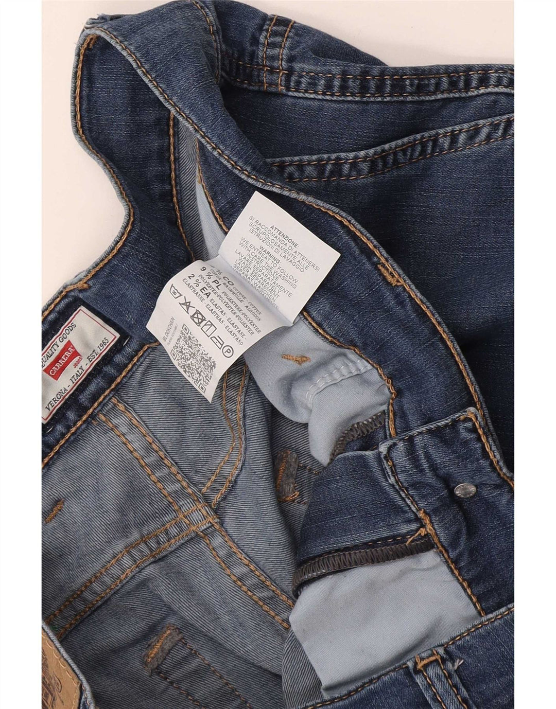 Męskie spodenki jeansowe Carrera 618 Cargo W34, duże, niebieskie, bawełniane