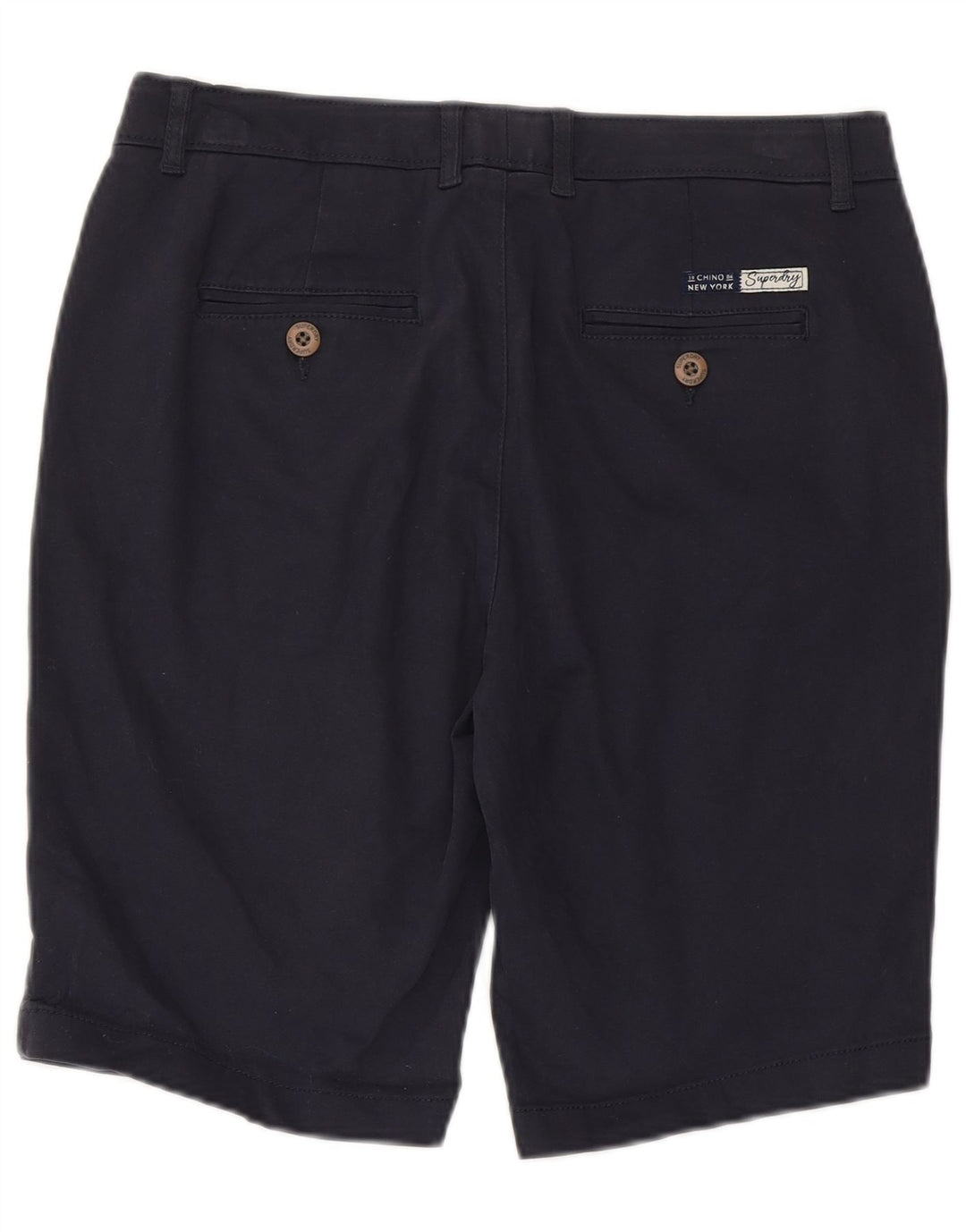 Damskie spodenki Chino SUPERDRY UK 10 Small W30 Granatowa bawełna