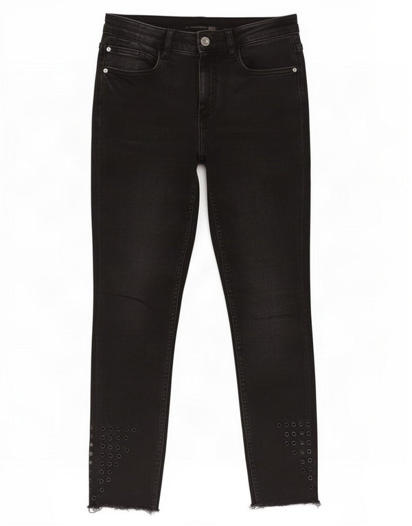 Damskie jeansy Zara Trafaluc Skinny EU 34 2XS W24 L27 Czarna bawełna