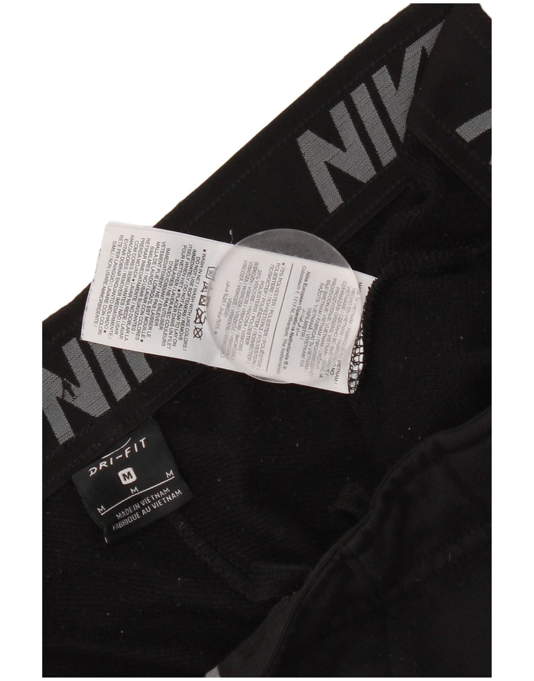 Męskie spodnie dresowe Nike Dri Fit Joggery, średni czarny poliester