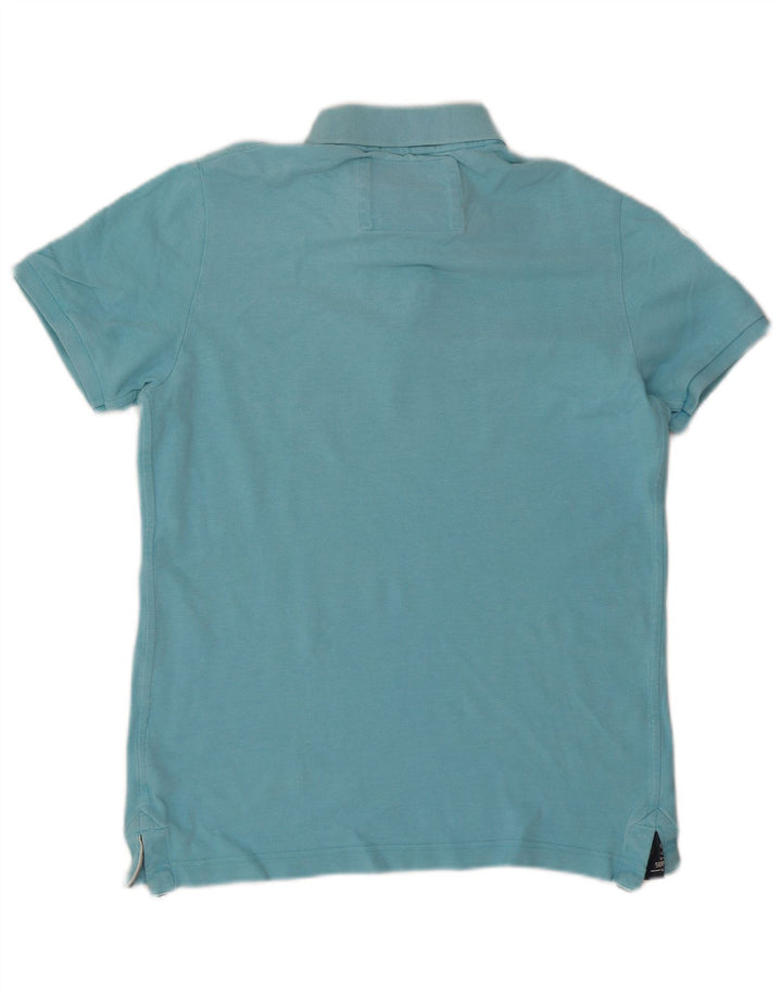 Męska koszulka polo Superdry z grafiką XL, niebieska, bawełniana