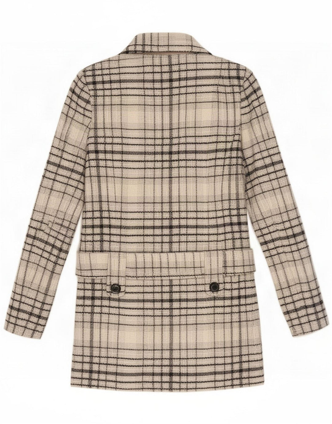 Jane Norman Płaszcz damski UK 8 Small Grey Check Wool