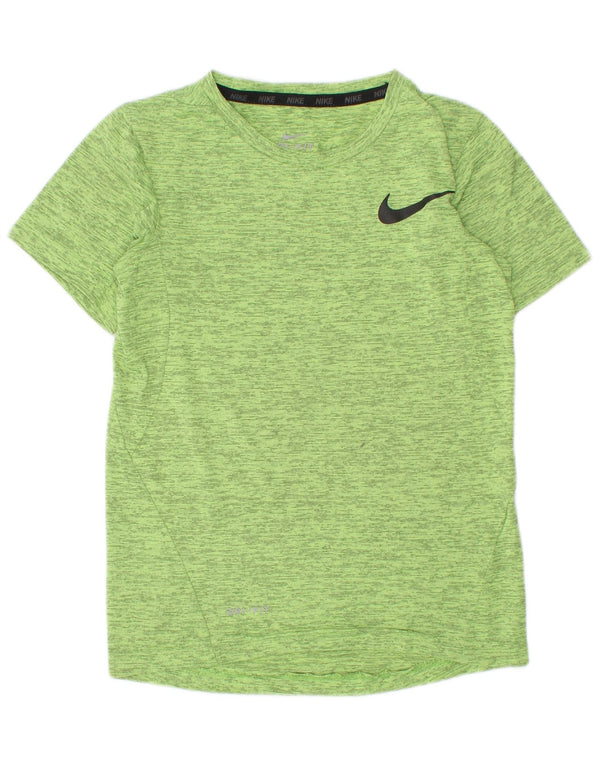 T-shirt chłopięcy Nike Dri Fit, 6-7 lat XS, zielony, nakrapiany