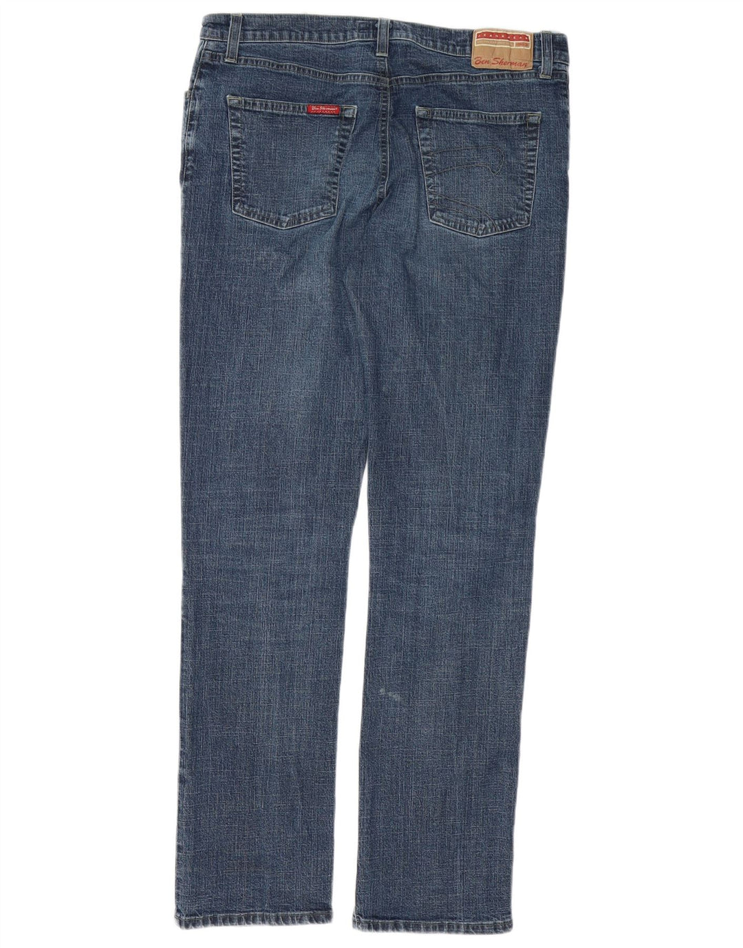 BEN SHERMAN Męskie jeansy slim W34 L32 Niebieska bawełna