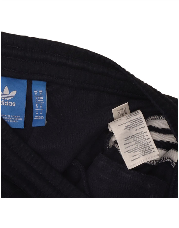 ADIDAS Mens Tracksuit Trousers Medium  Navy Blue Cotton