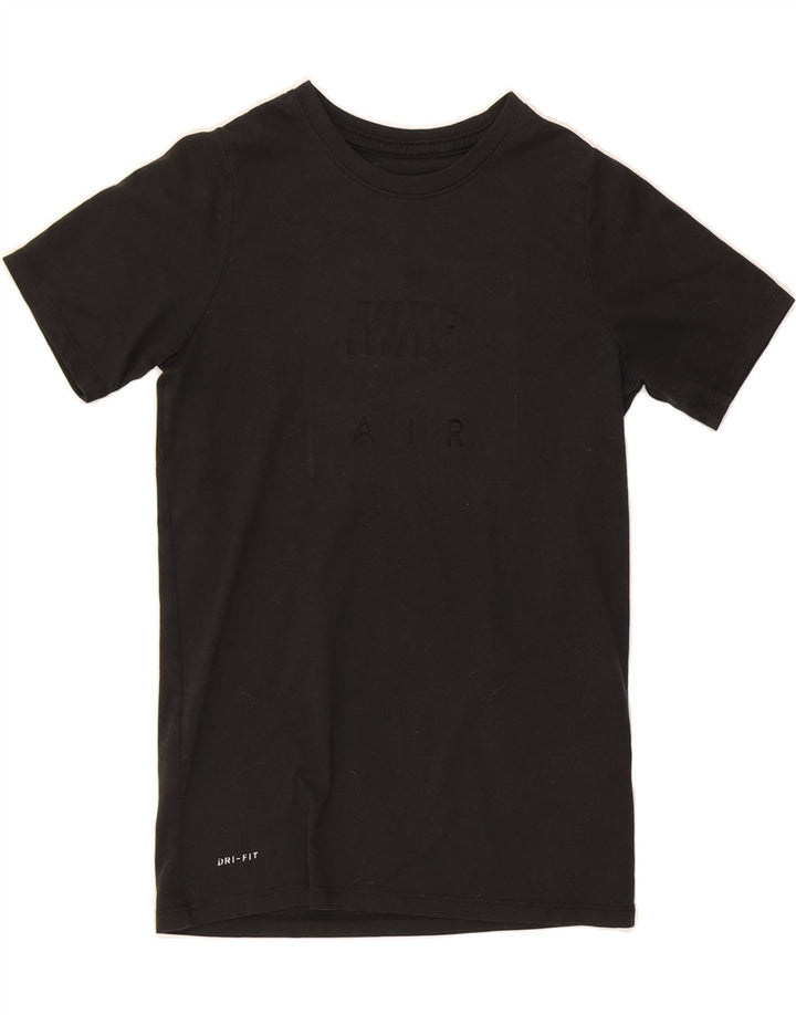 NIKE Boys Graphic T-Shirt Top 10-11 Years Medium Black Polyester Vintage Nike and Second-Hand Nike from Messina Hembry 