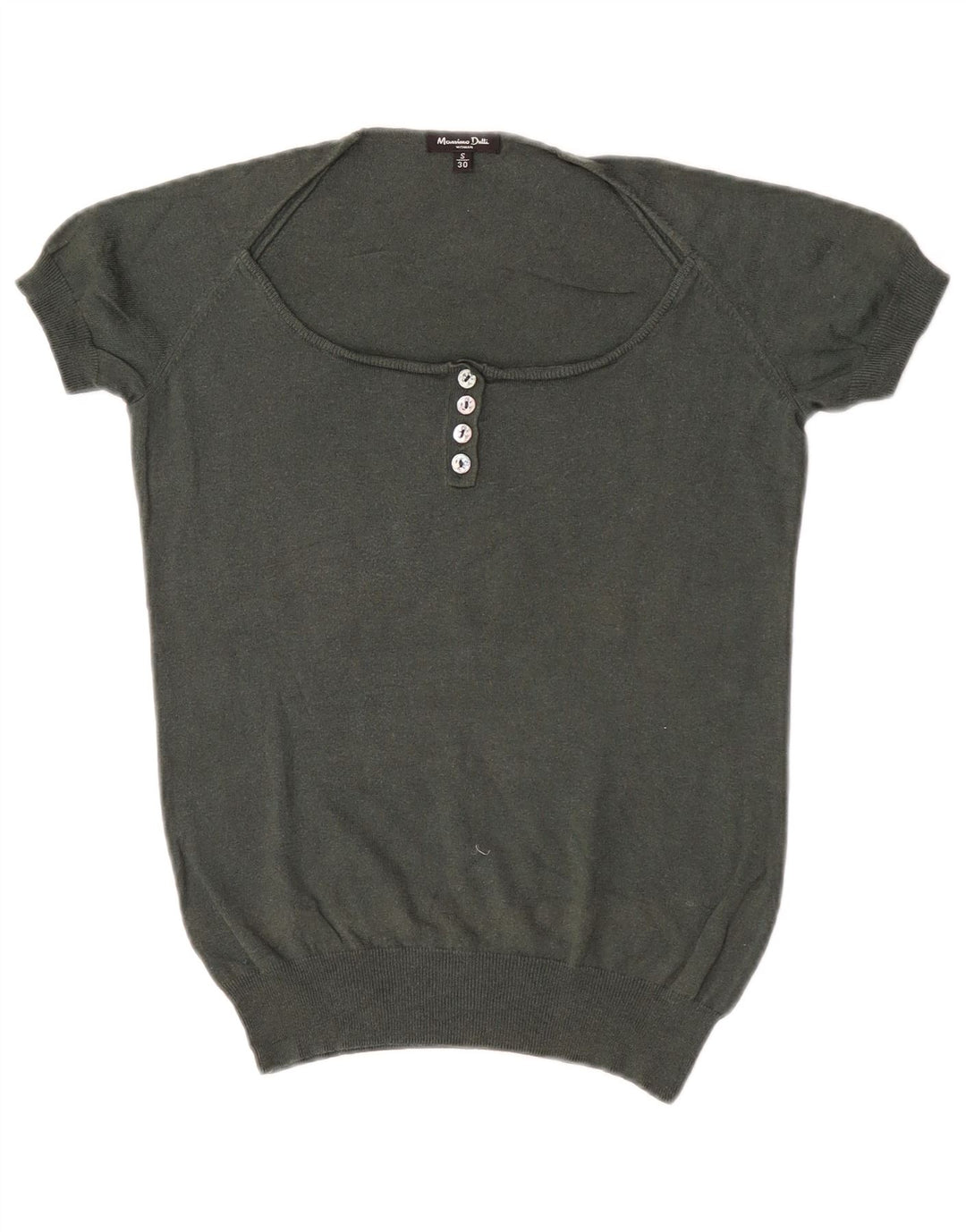 Sweter damski Massimo Dutti z dekoltem w łódkę, UK 10, mały khaki
