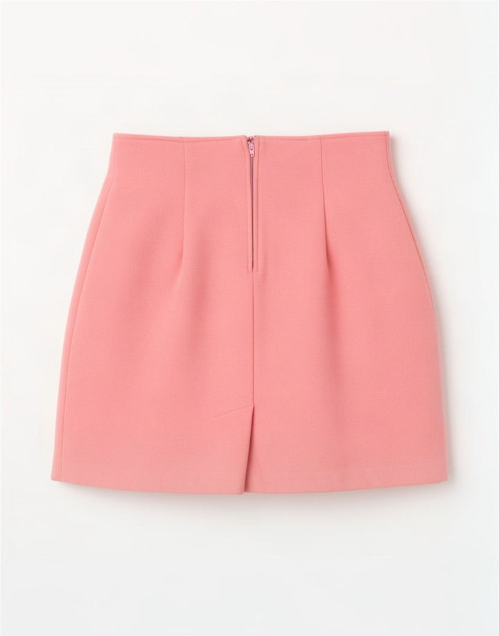 Prosta spódnica damska Sisley Medium W30 Różowa