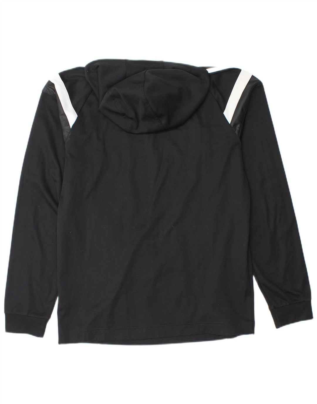ADIDAS Mens Graphic Hoodie Jumper Small Black Polyester