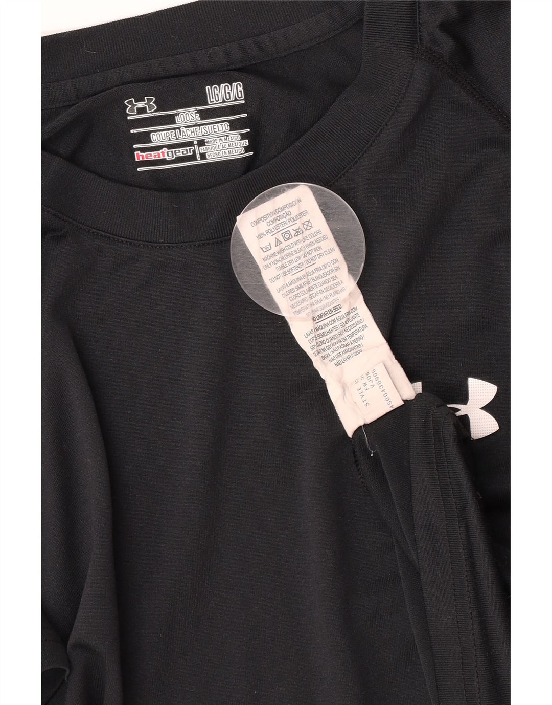 Męski t-shirt Under Armour Heat Gear, duży, czarny, poliestrowy
