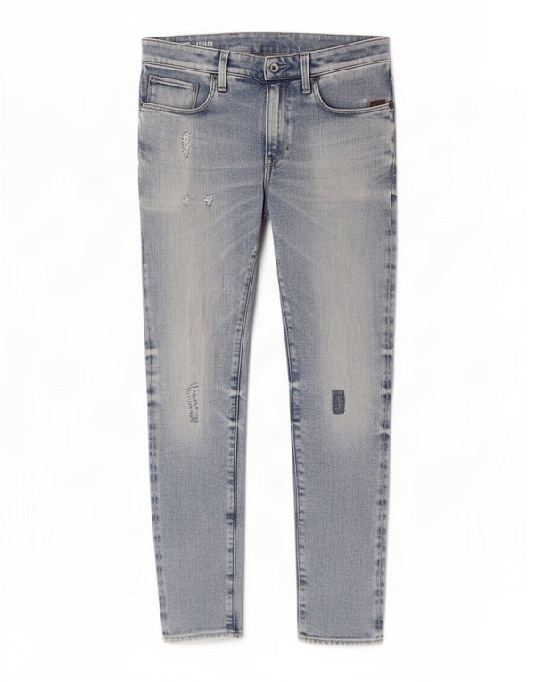 G-Star Męskie Attacc Distressed Super Slim Jeansy W31 L32 Niebieskie bawełniane