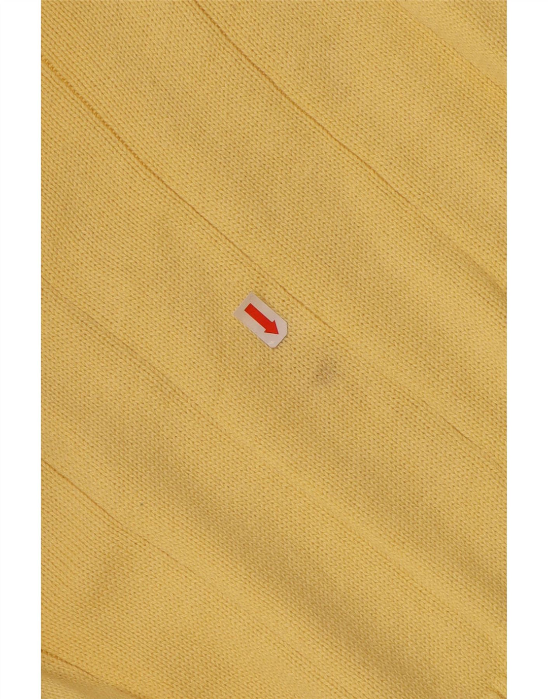 TOMMY HILFIGER Męski sweter z dekoltem w kształcie litery V, XL, żółta, bawełniana