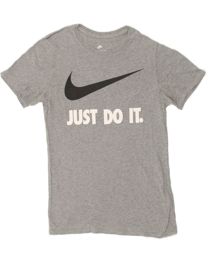 NIKE Mens Graphic T-Shirt Top Small Grey Cotton Vintage Nike and Second-Hand Nike from Messina Hembry 