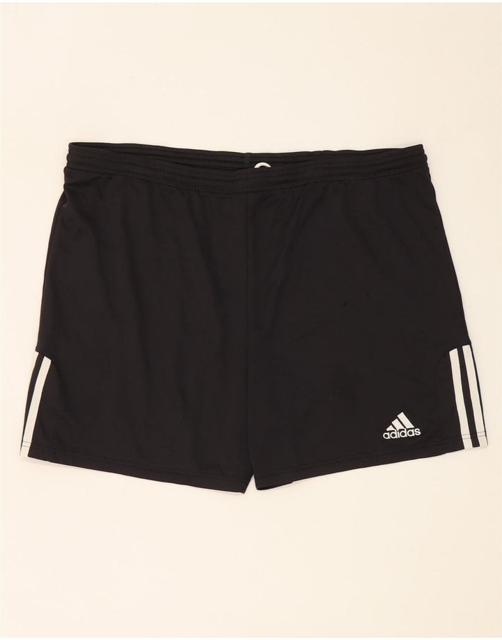 Męskie spodenki sportowe Adidas, duże, czarne, poliestrowe