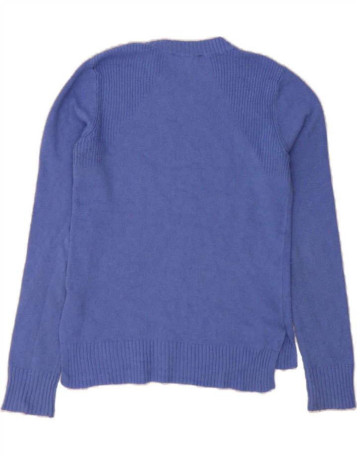 OASIS Womens Crew Neck Jumper Sweater UK 10 Small Blue Polyester Vintage Oasis and Second-Hand Oasis from Messina Hembry 