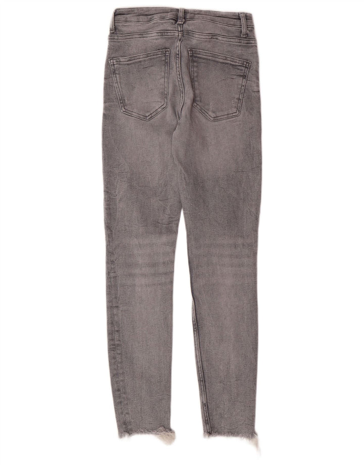 Damskie jeansy Skinny Zara EU 36 XS W26 L28 Szare, bawełniane, nowoczesne
