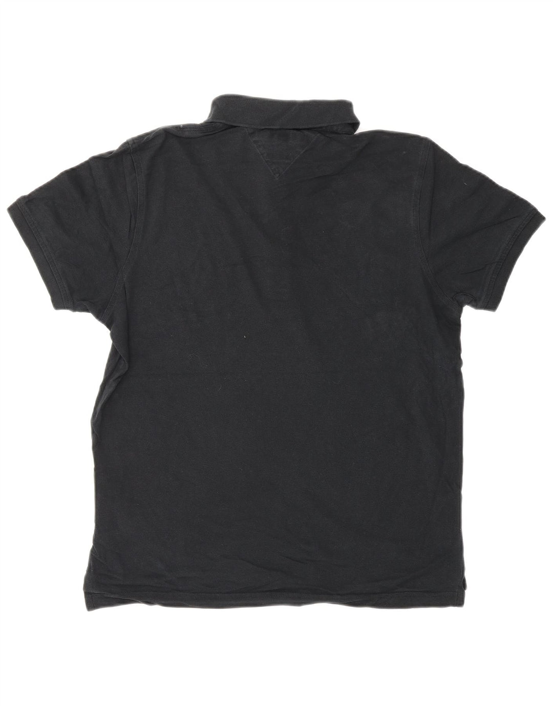 Męska koszulka polo slim fit TOMMY HILFIGER, średnia czarna, bawełniana