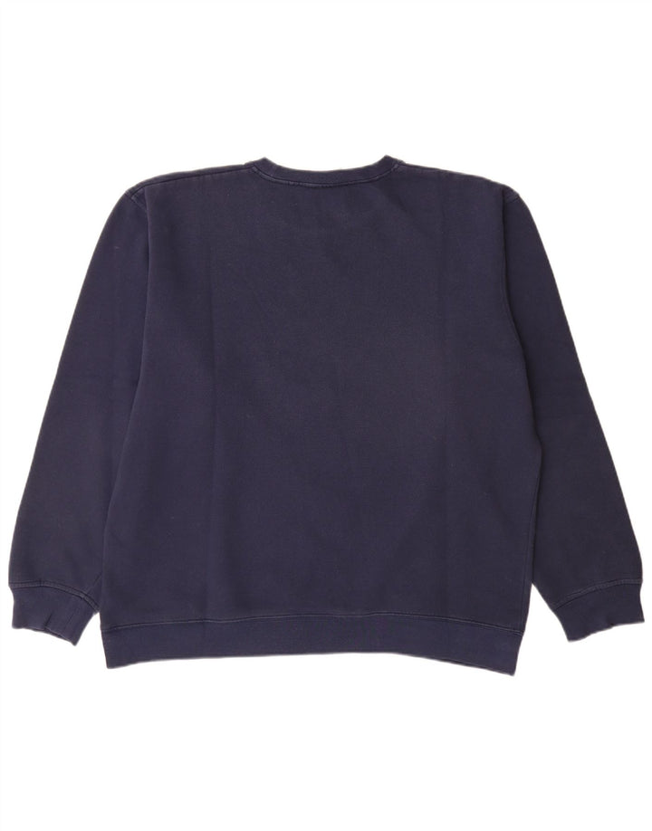 Męska bluza z grafiką Kappa XL, granatowa, bawełniana