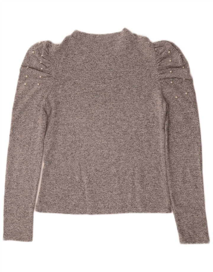 Sweter damski Zara z okrągłym dekoltem UK 12, średni szary