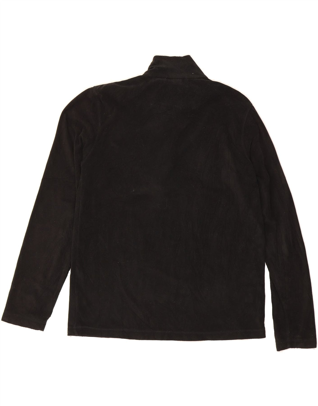 ELLESSE Mens Zip Neck Fleece Jumper 2XL Black Polyester Vintage Ellesse and Second-Hand Ellesse from Messina Hembry 