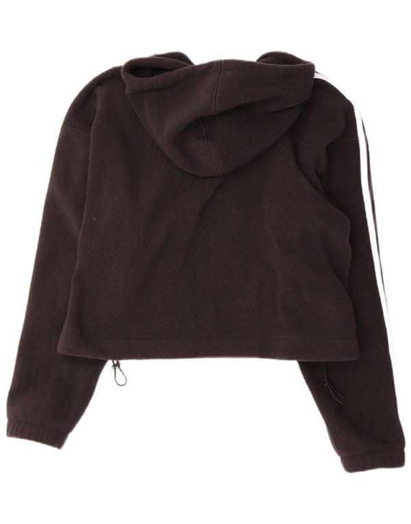 Damski sweter ADIDAS Primegreen, oversize, zapinany na zamek, UK 16, duży, czarny