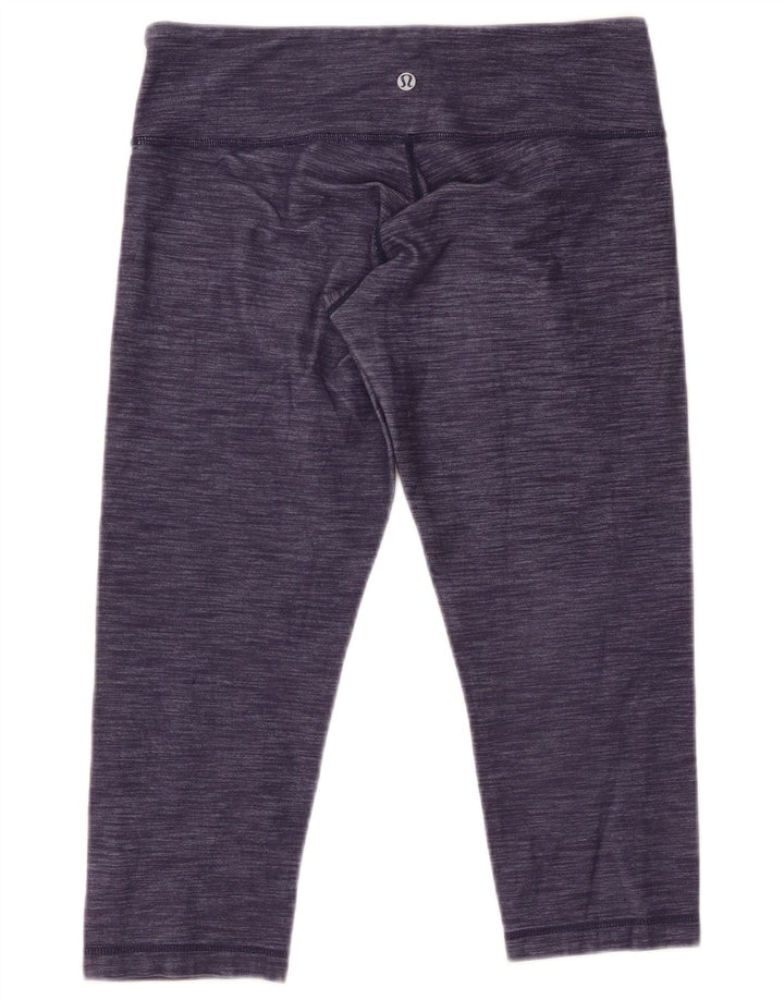 Damskie legginsy Capri LULULEMON US 8 w kolorze średniego fioletu w prążki