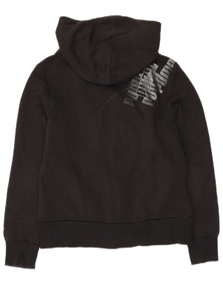 Damski sweter z kapturem i zamkiem błyskawicznym PUMA UK 14, duży, czarny, bawełniany