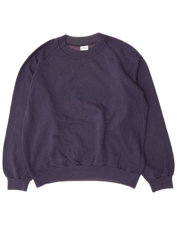Męska bluza Asics Sweter, mała, granatowa, bawełniana