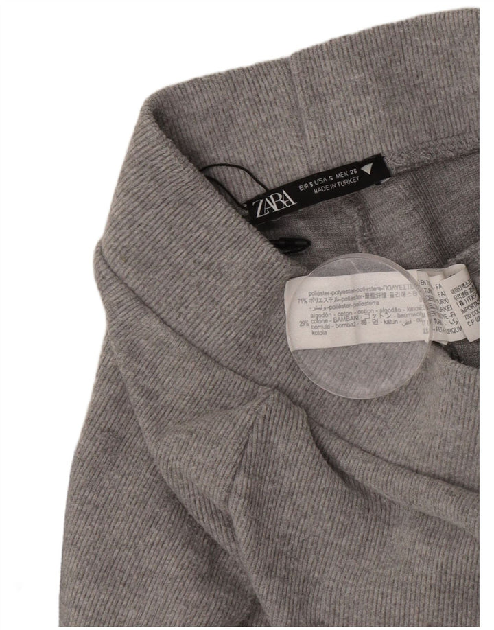 Damskie spodnie dresowe Zara UK 10, małe, szare, poliestrowe
