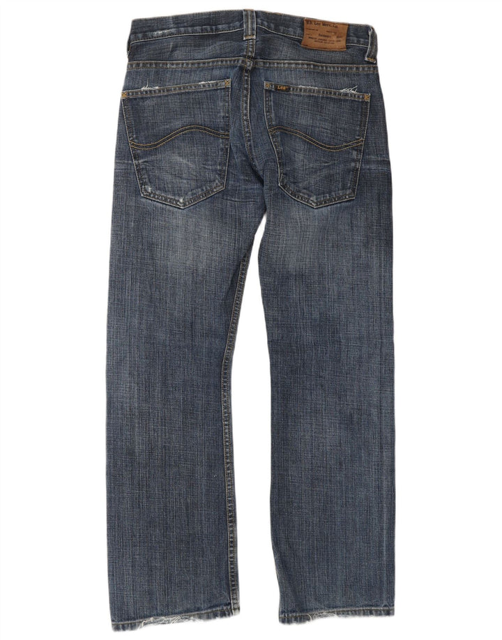 Damskie jeansy Lee Flint Straight W30 L30 Niebieskie bawełniane