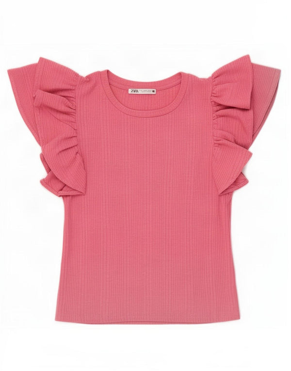 Damska bluzka Zara Crop Top UK 8 Small Pink