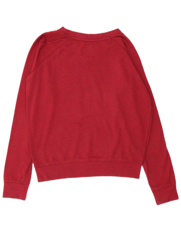 Damska bluza z grafiką Hard Rock Cafe Praga, UK 16, duża, bordowa